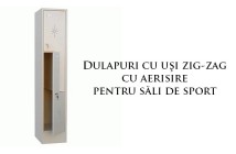 Dulapuri cu uși în zig-zag cu aerisire pentru vestiare