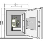 Seif antifoc pentru informatii stocate pe suport magnetic YDM/420/FG3