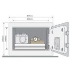 Seif din otel pentru pastrarea cheilor si actelor Standard Compact YSV/200/DB1