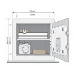 Seif din otel pentru pastrarea documentelor si a cheilor Standard Rezidential YSV/250/DB1