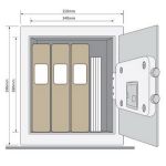 Seifuri usor de operat cu tastatura digitala programabila Standard Birou YSV/390/DB1