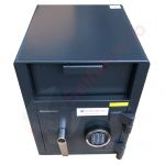 Casa de bani tip seif cu fanta cu cheie sau blocare electronica Omega Deposit CHUBB 18