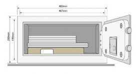 Seif pentru laptop cu inchidere electronica sau mecanica YLM/200/EG1