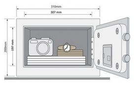 Seif cu incuietoare electronica ideal pentru case si hoteluri 200