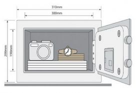 Seif din otel pentru pastrarea cheilor si actelor Standard Compact YSV/200/DB1