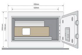 Seif din otel pentru pastrarea laptop-ului YLV/200/DB1