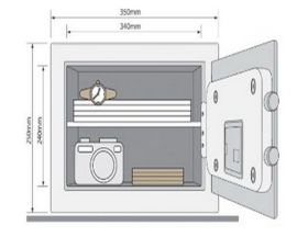 Seif din otel pentru pastrarea documentelor si a cheilor Standard Rezidential YSV/250/DB1