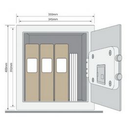 Seif de birou cu inchidere mecanica si cod electronic YSB/400/EB1