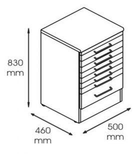 Dulapuri metalice cu 8 sertare Sturisoma